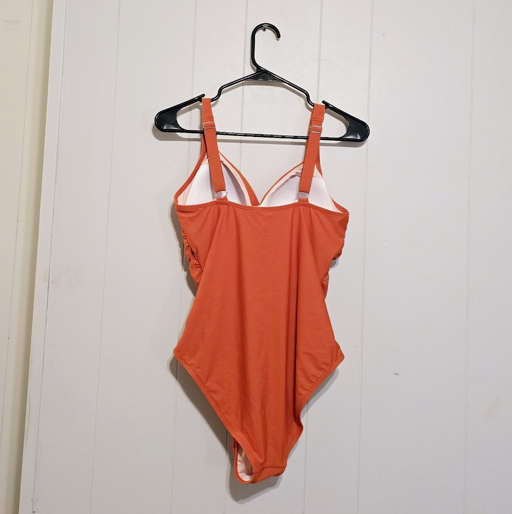 Vibrant Orange Swimsuit By Cupshe NEW* With Tags Size Large - Picture 7 of 11